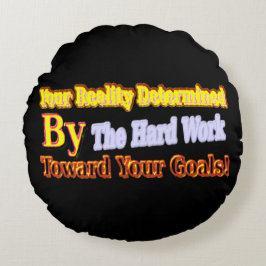 Cojín Redondo Diseño Cuto De Arte Sobre "Tu Realidad". Comprar