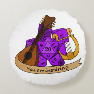 Cojín Redondo Diseño de Bard Dice