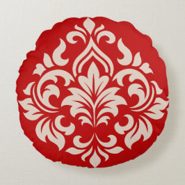 Cojín Redondo Diseño de Damasco