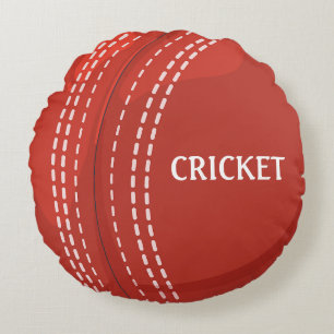 Cojín Redondo Diseño de deportes de cricket