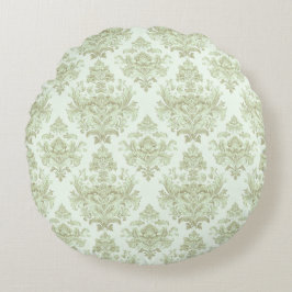 Cojín Redondo Diseño de desplazamiento verde suave