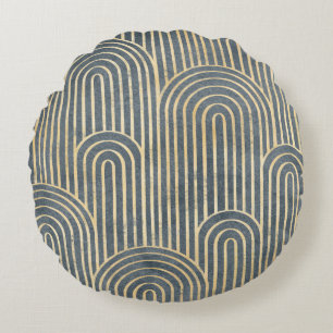 Cojín Redondo Diseño de estilo Art Déco lujoso spa sin costuras 