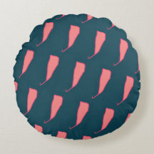 Diseño de estilo herbal Round Pillow