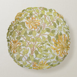 Cojín Redondo Diseño de la "madreselva", 1883