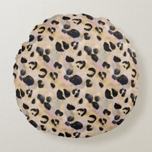 Cojín Redondo Diseño de la serie de estampado de animales tropic