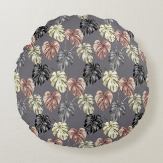 Cojín Redondo Diseño de la serie de estampado de animales tropic