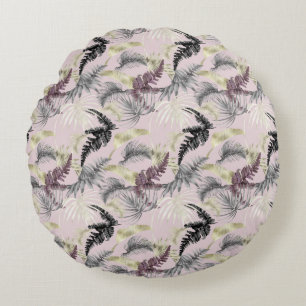 Cojín Redondo Diseño de la serie de estampado de animales tropic