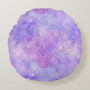 Cojín Redondo Diseño de la serie de galaxias de sirena 3