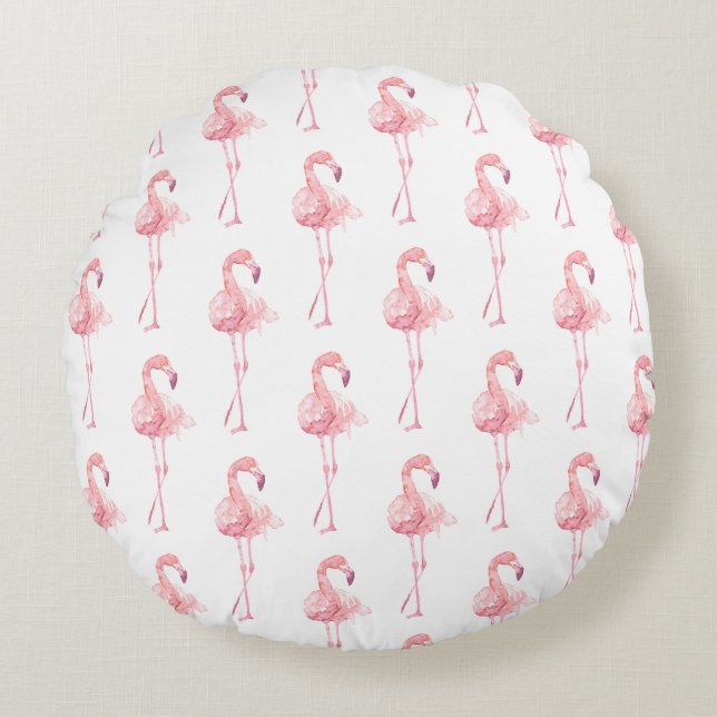 Cojín Redondo Diseño de la serie Flamingo de licitación 2 (Anverso)