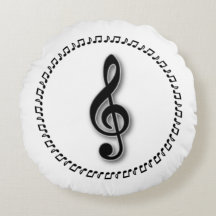 Diseño de notas de música Treble Clef