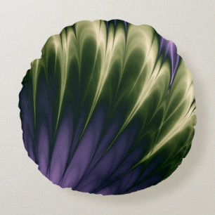 Cojín Redondo Diseño de pasión violeta más sólido