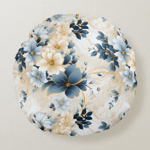 Cojín Redondo Diseño de una serie floral Boda 12
