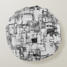 Cojín Redondo Diseño del circuito urbano digital