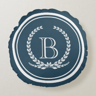 Cojín Redondo Diseño del monograma