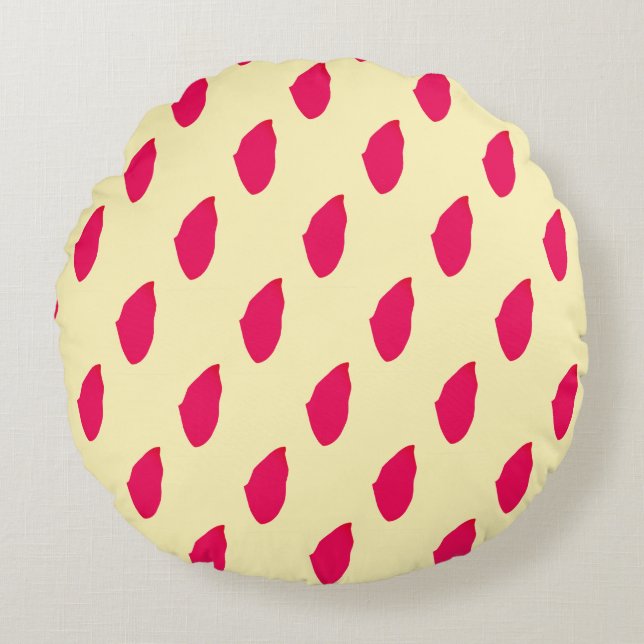 Cojín Redondo Diseño gitano (Anverso)