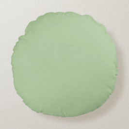 Cojín Redondo Diseño liso pastel claro color verde pistacho