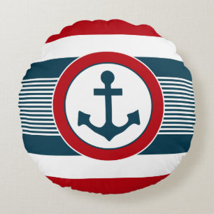 Cojín Redondo Diseño náutico