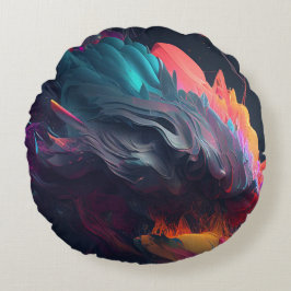 Cojín Redondo Diseño personalizado de imágenes 3D