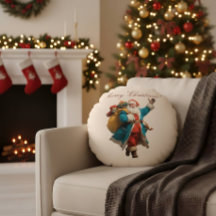 Diseño personalizado de Santa navideño vintage