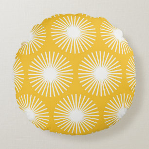 Cojín Redondo Diseño simple de patrones sin fisuras de flores. 