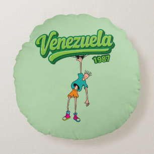 Cojín Redondo Diseño Venezuela 1987 – Estilo retro ochentero