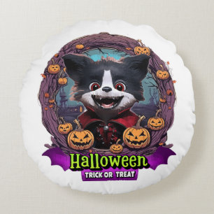 Cojín Redondo Disfraz de Halloween para cachorro