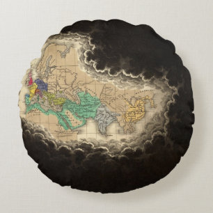 Cojín Redondo Disolución del imperio del ANUNCIO de Carlomagno