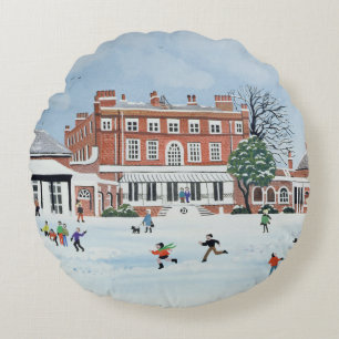 Cojín Redondo Diversión 1991 de la nieve
