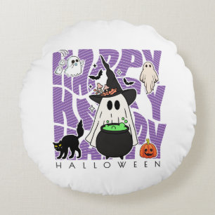 Cojín Redondo Diversión de Taveo   Feliz Halloween Magic & Misch
