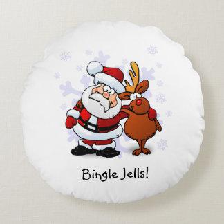 Cojín Redondo Diviértete con Bingle Jells Navideño