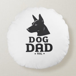 Cojín Redondo Dog Dad Gifts for Him – Funny & Custom Gea