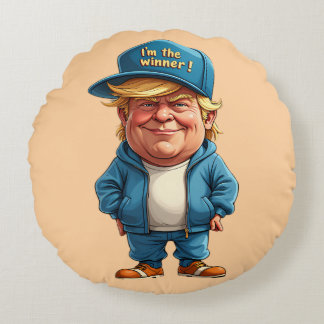 Cojín Redondo Donald Trump