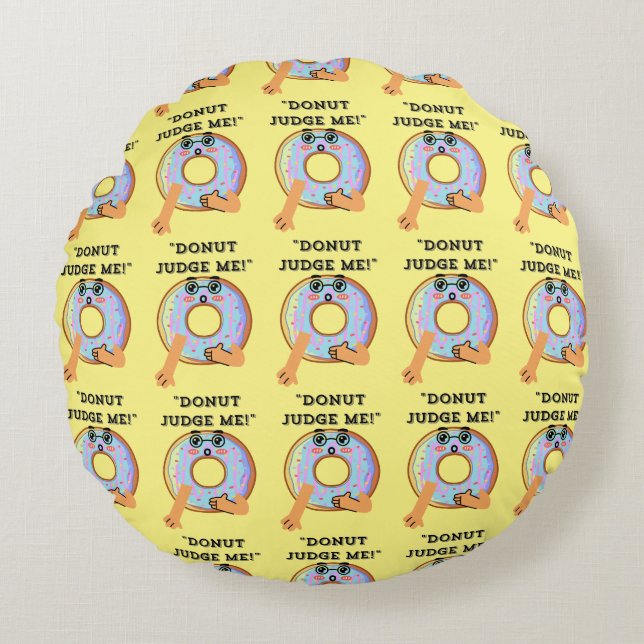 COJÍN REDONDO DONUT JUZGAME (Anverso)