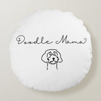 Cojín Redondo Doodle Mama Round Pillow