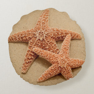 Cojín Redondo Dos estrellas de mar del azúcar