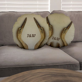 Cojín Redondo Dos Herones Weathered