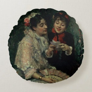 Cojín Redondo Dos mujeres españolas