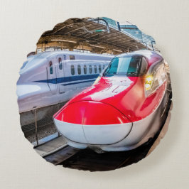 Cojín Redondo Dos Shinkansen en la estación de Tokio