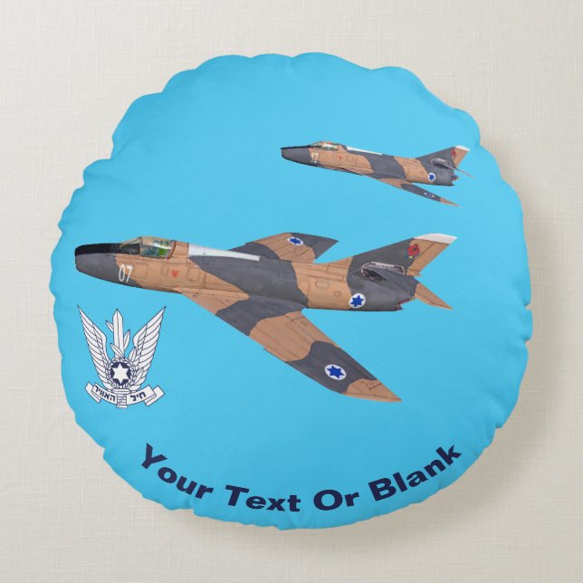 Cojín Redondo Dos Super Mystères israelíes (Anverso)