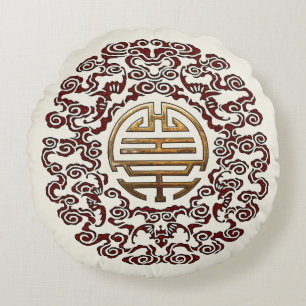 Cojín Redondo Dragon Chakra