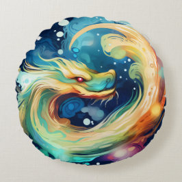 Cojín Redondo Dragón de fantasía animal de sueño 12