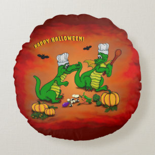 Cojín Redondo Dragones - ¡Feliz Halloween! Hoy cocinaré