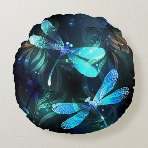 Cojín Redondo Dragonflies