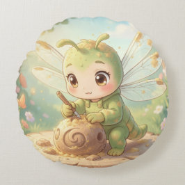 Cojín Redondo Dragonfly – Star Nectar of the Silent Night.1