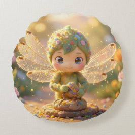 Cojín Redondo Dragonfly – Star Nectar of the Silent Night.5