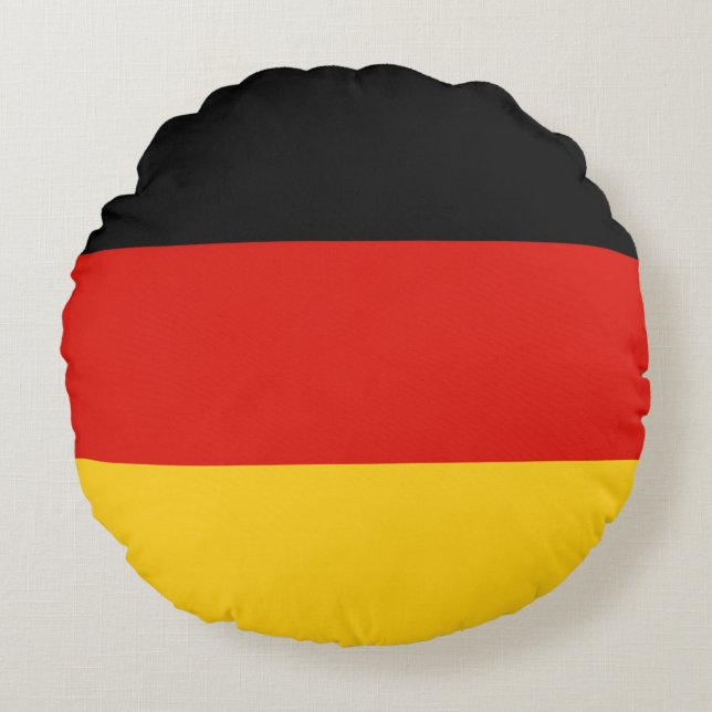 Cojín Redondo Drapeau Allemagne tricolore (Anverso)