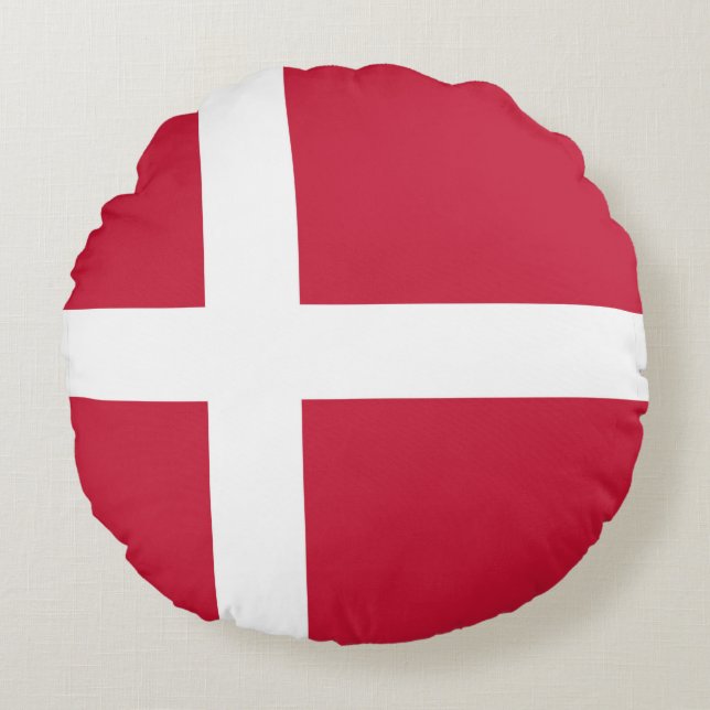Cojín Redondo Drapeau Danemark  (Anverso)