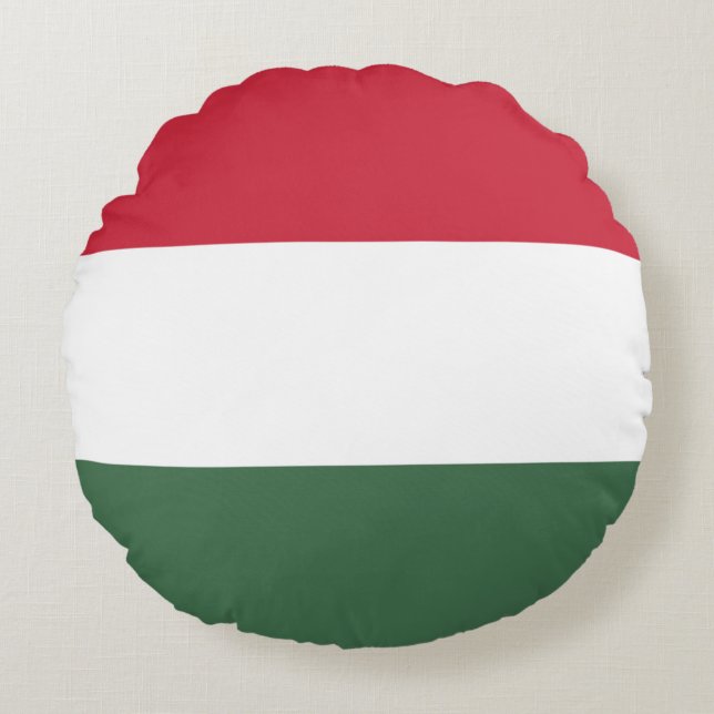 Cojín Redondo Drapeau Hongrie tricolore (Anverso)