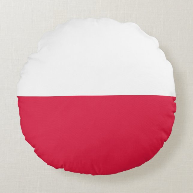 Cojín Redondo Drapeau Pologne (Anverso)