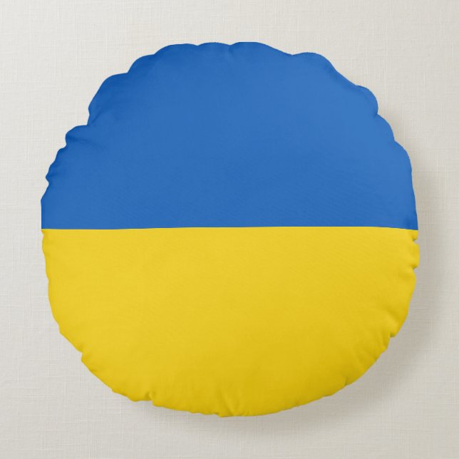 Cojín Redondo Drapeau Ukraine (Anverso)
